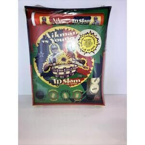 VTG NFL 1995 Troy Aikman vs Steve Young TD SLAM Milk Cap Pog Slammers Game NEW